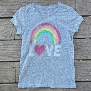 Peek Love Tee T-Shirt Sz 10 / XL - Rainbow